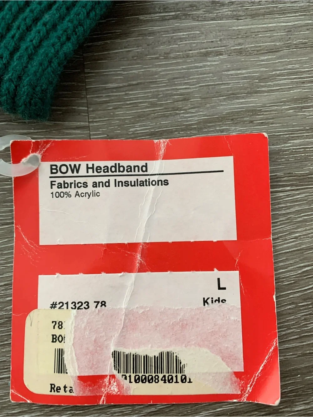 Obermeyer Forest Green Ribbed Bow Headband for Kids